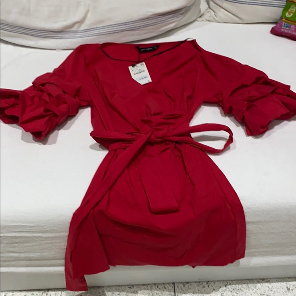 Zara Woman Red Dress, Size Large